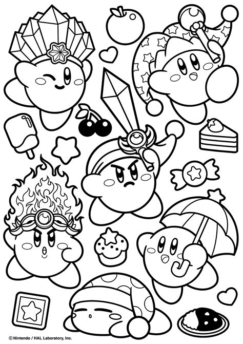 kirby   situations kirby coloring pages