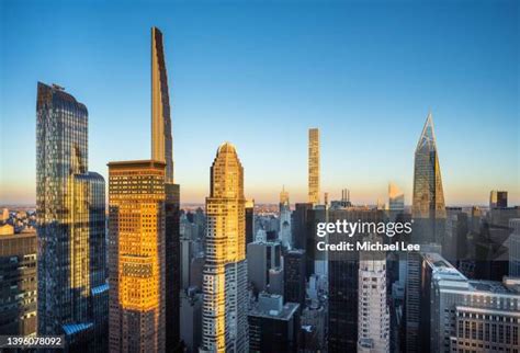 golden finance tower stock  high res pictures  images