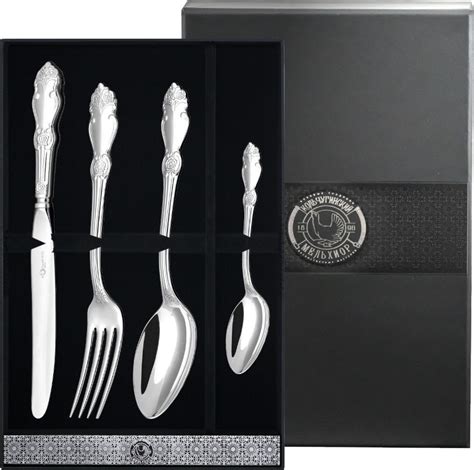 Набор столовых приборов Кольчугинский мельхиор, 4 предм. — купить в ...