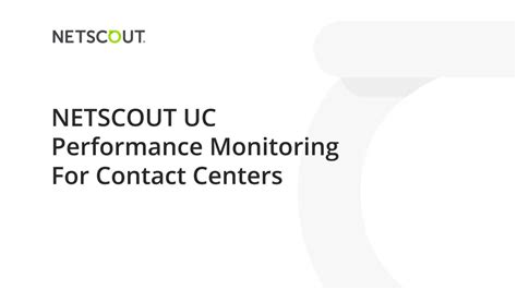 contact centers netscout