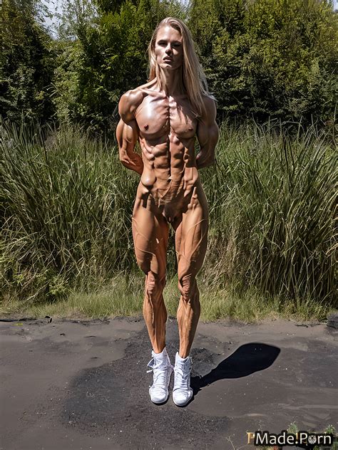 Porn Image Of Wet Public Muscular Full Shot Bondage Spreading Legs Created By AI