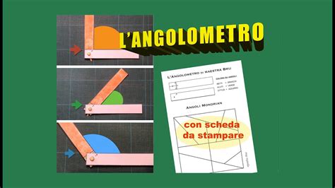 LANGOLOMETRO Impariamo A Riconoscere Gli Angoli Con Scheda Da