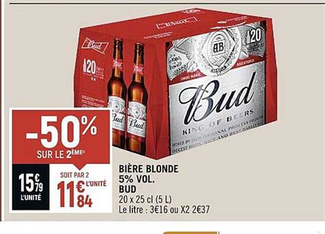 Promo Bi Re Blonde Vol Bud Chez Spar Icatalogue Fr