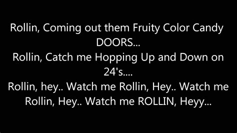 Rkelly Rollin Lyrics Youtube