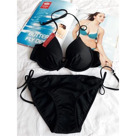 Jual Bk Rvo Warna Hitam Bikini Pantai Dengan Kawat Dan Busa Push Up Shopee Indonesia