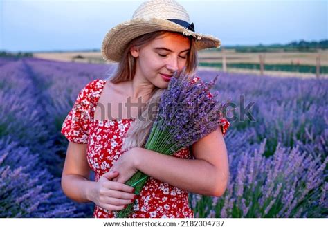 Beautiful Blonde Woman Her Eyes Closed Stock Photo 2182304737 Shutterstock