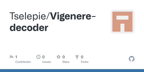 GitHub - Tselepie/Vigenere-decoder