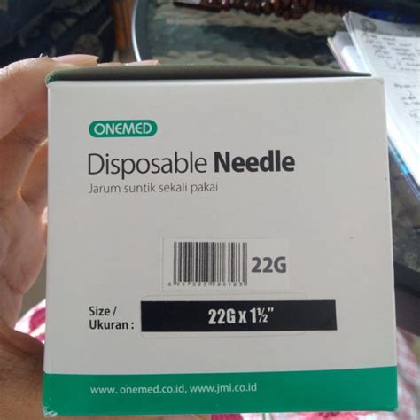 Onemed Needle G X Inch Jarum Suntik Isi Pcs Per Box Boks