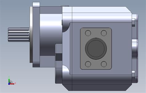 齿轮泵模型 Solidworks 2010 模型图纸下载 懒石网