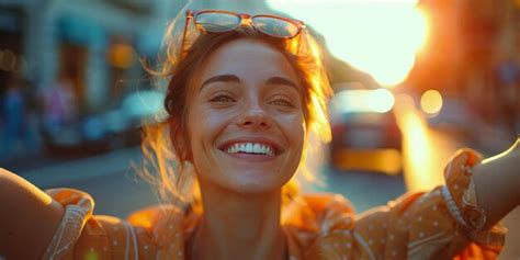 Premium Photo Smiling Woman In Yellow Bikini Waving