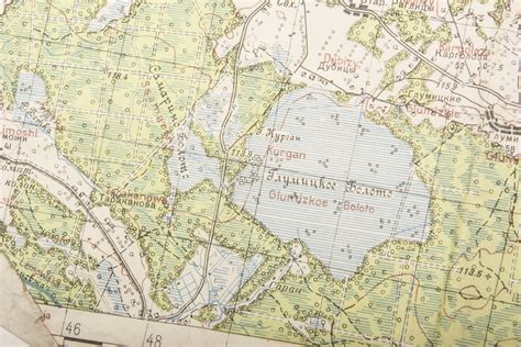 Unit Marked Map Of Russia South Of Leningrad Fjm44