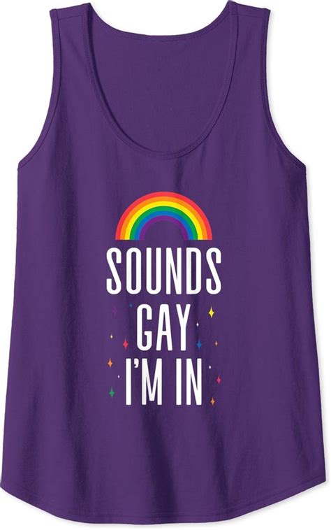 Lgbt Pride Sounds Gay Im In Rainbow Tank Top Sold By Tr Van Sku Off Printerval