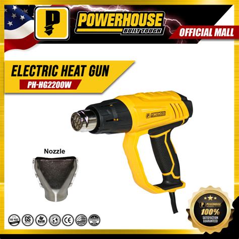 Powerhouse Hot Air Heat Gun Sealer W W Plastic Shrink Heater With Nozzle Variable
