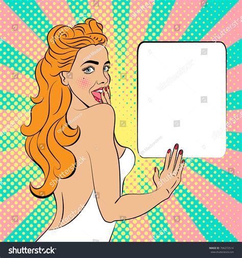Sexy Surprised Blonde Pop Art Woman Stock Vector Royalty Free Shutterstock