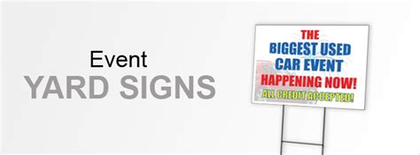 Event Yard Signs For Public And Private Events