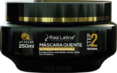 Máscara Capilar Raiz Latina Quente Step 2 Beleza na Web