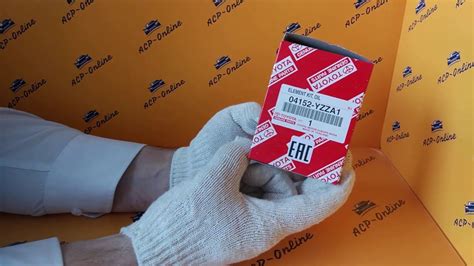 РАСПАКОВКА: ОРИГИНАЛЬНЫЙ МАСЛЯНЫЙ ФИЛЬТР TOYOTA 04152-YZZA1/04152YZZA1 ...