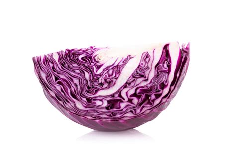 Red Cabbage On White Stock Image Image Of Produce Fresh 73335077