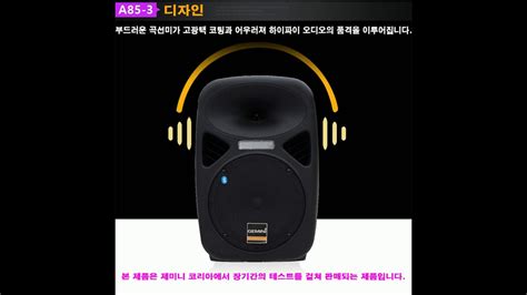 제미니코리아 A85 충전식 앰프 - YouTube