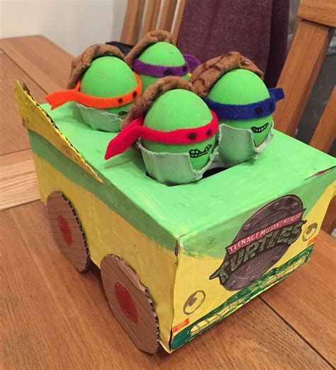 My Sons Teenage Mutant Ninja Turtle Decorate An Egg Competition Entry