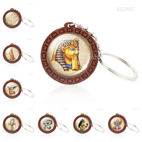 Gyptischen Ankh Kreuz Gyptischen Pharao Pyramide Keychain Alte Gypten