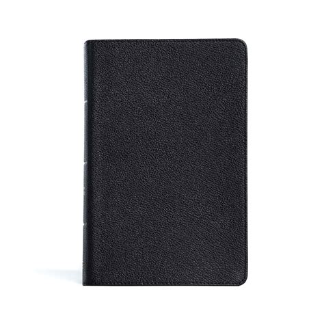 CSB Large Print Personal Size Reference Bible, Black Genuine Leather