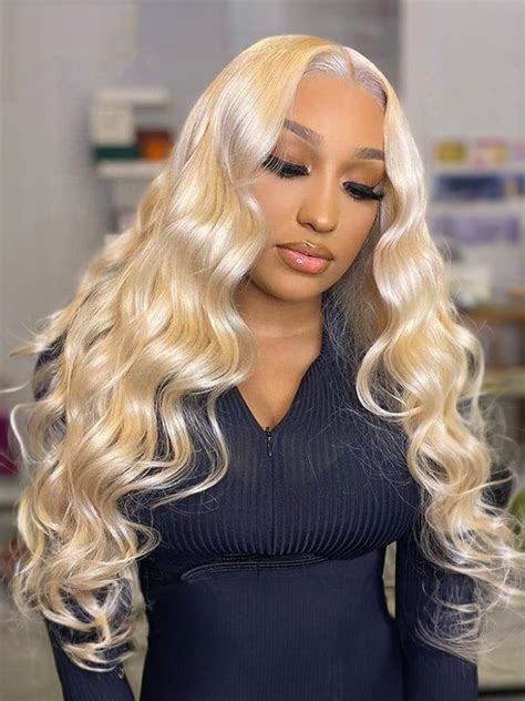 UNice 13x4 Lace Front Body Wave Ash Blonde Pre Everything Wig