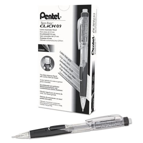 Pentel Twist Erase Click Mechanical Pencil Mm Hb Black