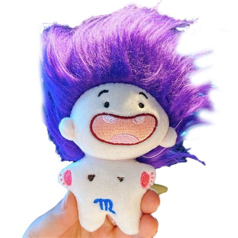 Baellert Cm Stuffed Naked Doll Colorful Mess Hair Deciduous Teeth Constellation Plushies