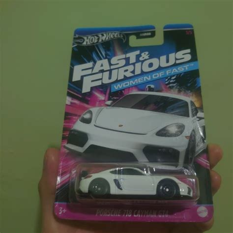 Jual Hot Wheels Women Of Fast And Furious Porsche Cayman Gt Shopee Indonesia