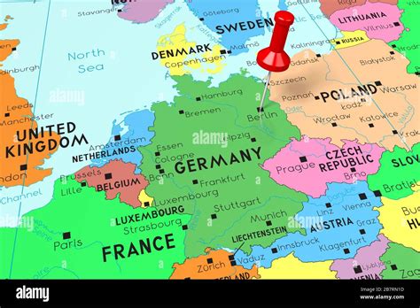 Political Map Of Berlin Germany