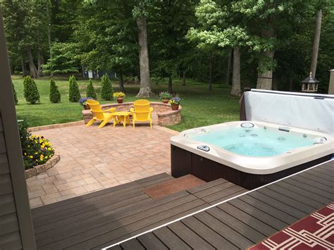 Fire Pit And Hot Tub Ideas Hot Tub Fire Pit Combo Hottubdeck 24 Backyard Outdoor Fire Pit