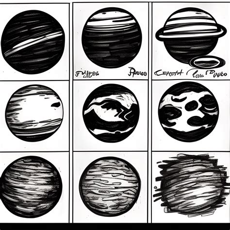 Planets Sketch Graphic · Creative Fabrica