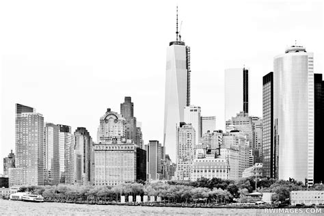 Framed Photo Print Picture of MANHATTAN SKYLINE NEW YORK CITY BLACK AND ...