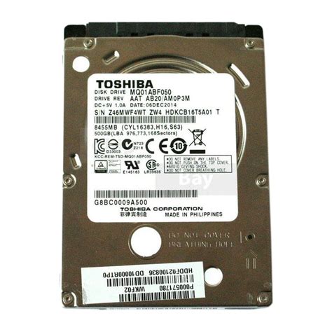 Toshiba HDD MQ01ABF050 500GB 2,5 intern SATA III - MQ01ABF050 - Toshiba ...