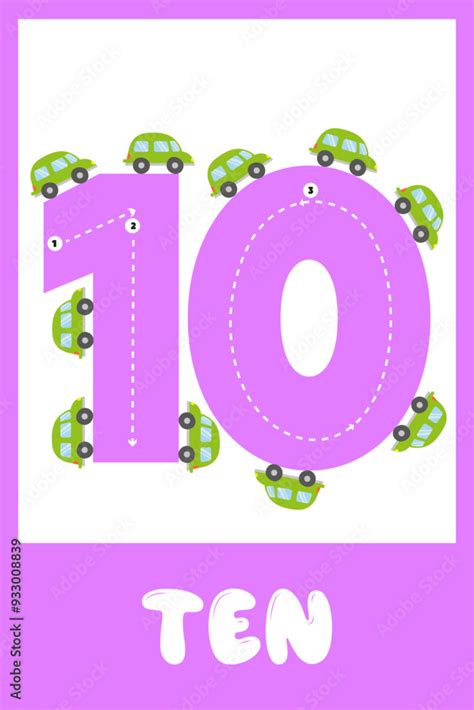 learning numbers  educational cards  children  numbers