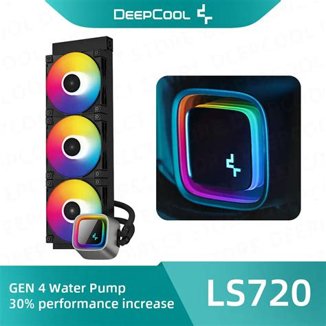 Кулер для процессора DeepCool LS720, 3100 об./мин., водяное охлаждение ...