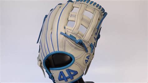 44 Pro Custom Baseball Gloves Youth Rise Series Grey Royal Blue H Web