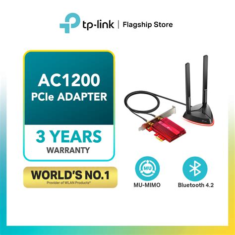TP-Link Wireless Dual Band with Bluetooth 4.2 PCI-E Wi-Fi Network Card ...