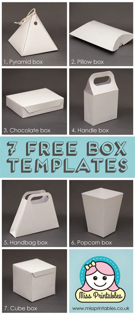 25 Plus Awesome Free Paper Box And Bag Templates — Epc Crafts