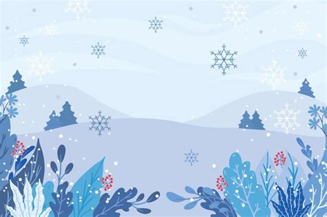 겨울 배경 일러스트로 눈 내리는 풍경 그려보기 Click Now For Winter Themed Illustrations