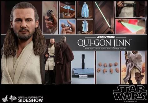 Qui Gon Jinn Hot Toys Star Wars La Amenaza Fantasma Env O Gratis