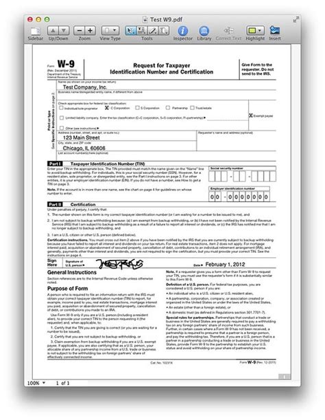Automatic W-9s with PDFpen - All this