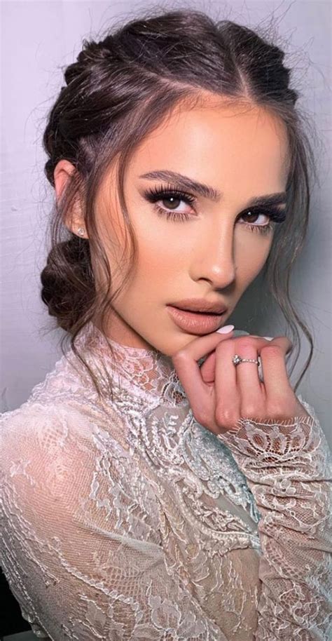 Soft Glam Makeup Ideas Bridal Makeup Look Nude Lips