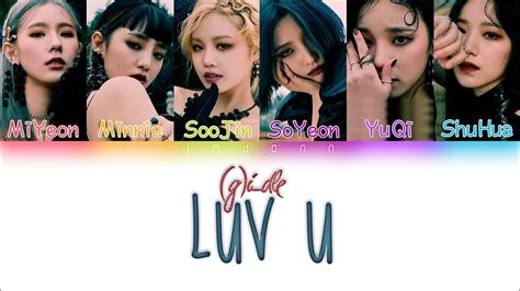 G I DLE Luv U Sub Español Color Coded HAN ROM ESP YouTube