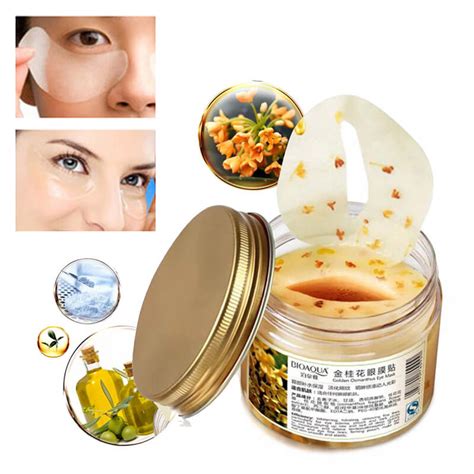 BIOAQUA Golden Osmanthus Eye Mask - 80Pcs - Eshaistic.pk