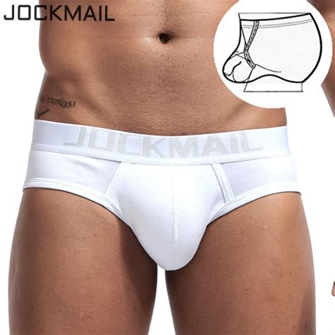 Jockmail Sexy Briefs Men Underwear Penis U Convex Pouch Ring Cockstraps Gay Underwear Jockstrap