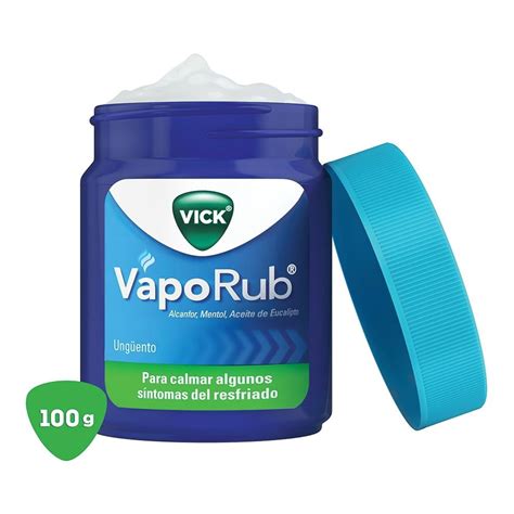 Ungüento Vick Vaporub Para Calmar Algunos Síntomas Del Resfriado 100 G