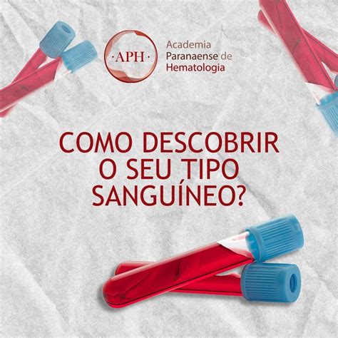 Como Sabe Meu Tpo De Sangue - APH Academia Paranaense de Hematologia no LinkedIn: É possível saber o ...