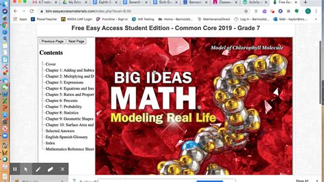 Big Ideas Math Book 8th Grade